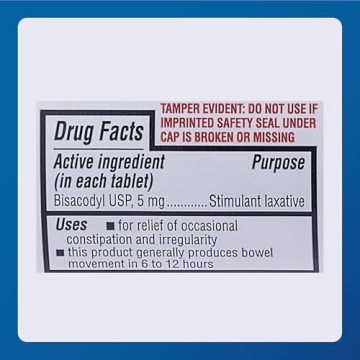 Major Bisacodyl 5 mg Laxative - Gentle Constipation Relief