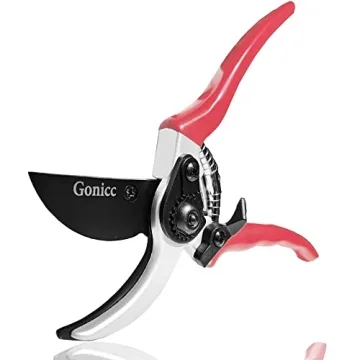 Gonicc 8" Professional Sharp Bypass Pruning Shears for All Gardening Tasks