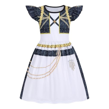 IBQ Girls Pop Demon Singer Costume Dress - Themed Halloween Outfit for Kids