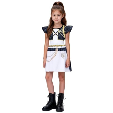 IBQ Girls Pop Demon Singer Costume Dress for Kids