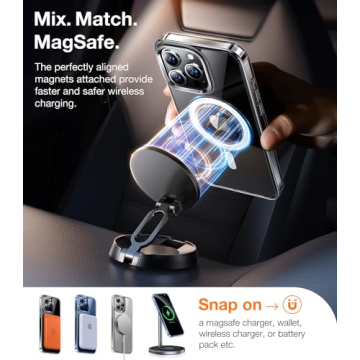 TORRAS Magnetic Clear Case for iPhone 15 Pro Max - Slim and Shockproof