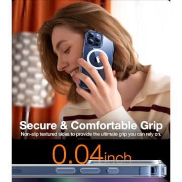 TORRAS Magnetic Clear Case for iPhone 15 Pro Max - Slim and Shockproof