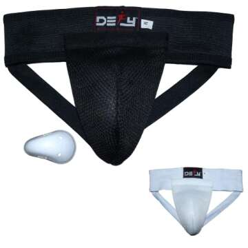 DEFY Men Groin Guard for Boxing MMA Martial Arts Protection