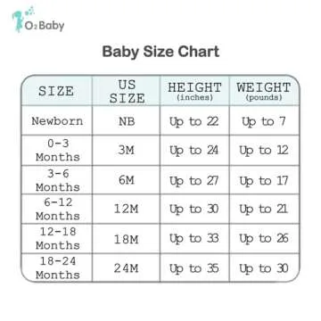 O2 BABY Baby Boys Girls Organic Cotton Zip Front Sleeper Pajamas, Footed Sleep 'n Play（0-3 Months, Sage）