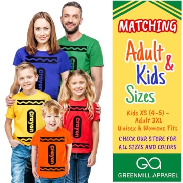 Crayon T-Shirt Halloween Costume Adult Tee