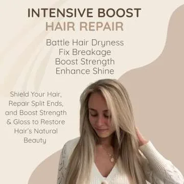 Vitamins Keratin Hair Mask Deep Conditioner - Biotin Collagen Protein & Castor Oil Repair for Dry Damaged or Color Treated Hair - Conditioning Treatment for Curly or Straight Thin Fine Locks
