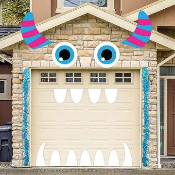 Joy Bang Trunk or Treat Car Decorations Kit, Trunk or Treat Decoartions for SUV, Monster Halloween C...