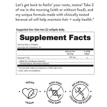 Keep It Lush Daily Postnatal Hair Supplement - Vegan Softgels