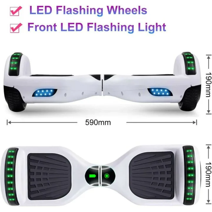 SISIGAD Hoverboard for Kids with Safety Features