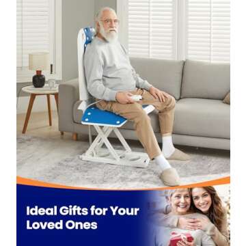 MAIDeSITe Electric Chair Lift, Get Up from Floor, Floor Lift for Elderly, Can be Raised to 20”, Help You Stand Up Again, Support Up to 300 LBS, Item Weight 30 LBS, FSA HSA Eligible, JC35M3