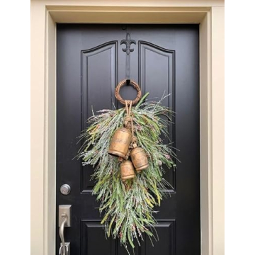Rustic Hanging Bells Set: Eco-Friendly Holiday Decor