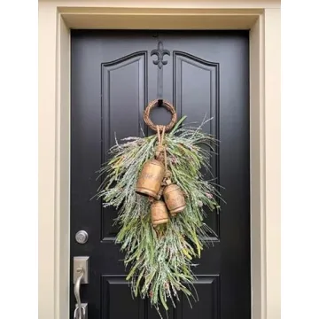 Rustic Hanging Bells Set: Eco-Friendly Holiday Decor