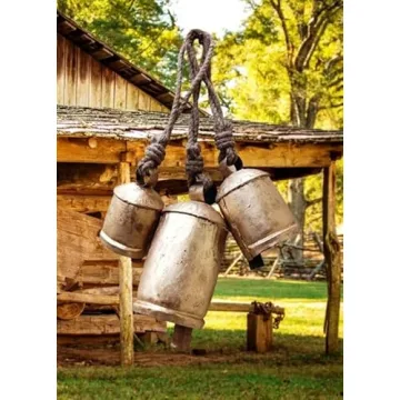 Rustic Hanging Bells Set: Eco-Friendly Holiday Decor