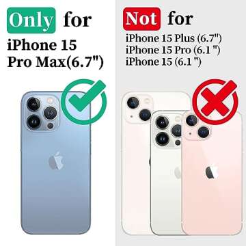 Cozycase for iPhone 15 Pro Max Waterproof Shockproof Dustproof Case - Heavy Duty/360 Full Body/Milit...