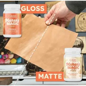 SCORCH MARKER Maker’s Magic Sealer, Matte Finish, All Purpose Glue, Waterbase Glue, Decoupage Sealer, and Finish for DIY Crafts, & Art Projects, Craft Glue, with Quick Dry & Cure Time, 8 Oz