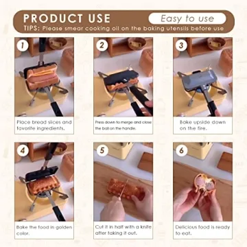 Portable Nonstick Sandwich Maker for Quick Meals & Camping