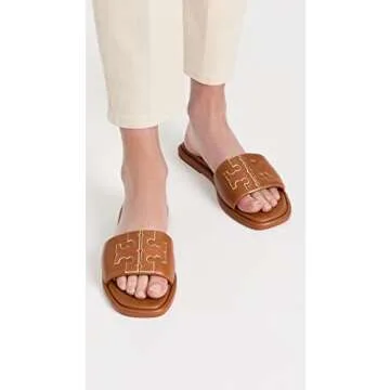 Tory Burch Double T Sport Slides for Women - Stylish Comfort