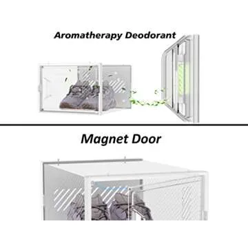 Shoe Storage, 12 Pack X-Large Shoe Organizer for Closet, Shoe Boxes Clear Plastic Stackable Shoe Storage Boxes for Size 13