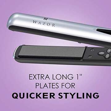 Wazor Hair Straightener - Ceramic Flat Iron for All Styles