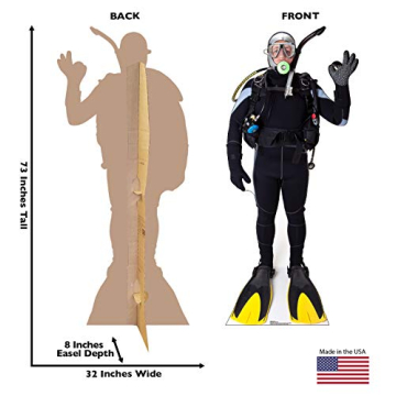 Life Size Scuba Diver Cardboard Cutout for Events