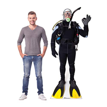 Life Size Scuba Diver Cardboard Cutout for Events