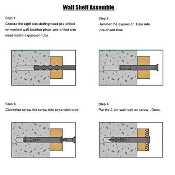 Hair Tool Organizer Wall Mount,2 Layer Rustic Blow Dryer Holder, Wooden Bathroom Organizer Storage shelf for Hair tools, Curling Iron, Hot Tools