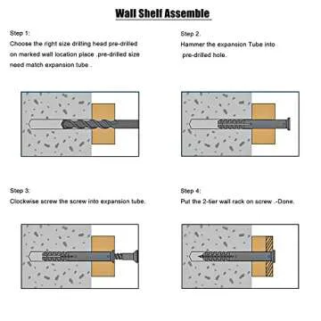 Hair Tool Organizer Wall Mount,2 Layer Rustic Blow Dryer Holder, Wooden Bathroom Organizer Storage shelf for Hair tools, Curling Iron, Hot Tools