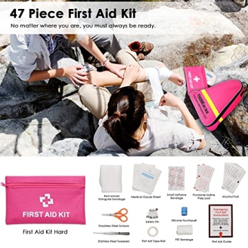 Pink Emergency Roadside Assistance Kit for Women