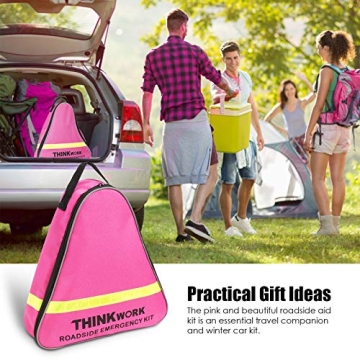 Pink Emergency Roadside Assistance Kit for Women