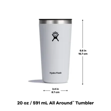 Hydro Flask 20 Oz Tumbler - Fir Color, Press-in Lid