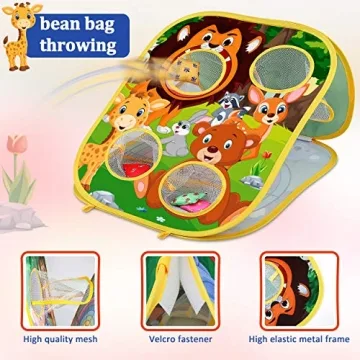 Animal Bean Bag Toss Game for Kids Outdoor Fun