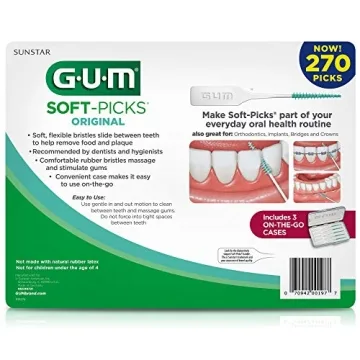 GUM Soft-Picks Original Dental Picks for Teeth Cleaning 270ct