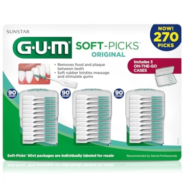 GUM Soft-Picks Original Dental Picks for Teeth Cleaning 270ct