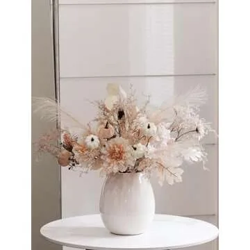 MISSPIN 10 PCS 18 inch Fall Decor Bouquets, Fall Decorations Indoor Outdoor Halloween Thanksgiving Farmhouse Arrangement Decorations for Front Door Wedding Centerpieces in Autumn (Boho)