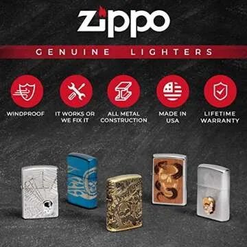 Zippo Lighters Windproof Pocket Collectors (Comic Strip)