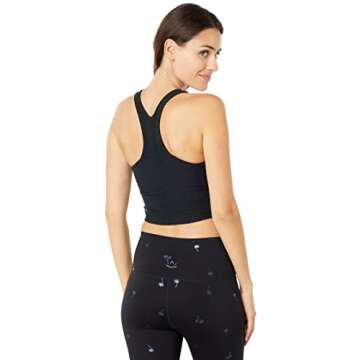 Beyond Yoga Spacedye Focus Cropped Tank Top for Women – Racerback Design – Sleeveless – Four-w...