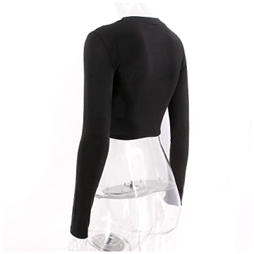 jascaela Women Sexy Hollow Out Crop Top for Parties