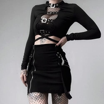 jascaela Women Sexy Hollow Out Crop Top for Parties