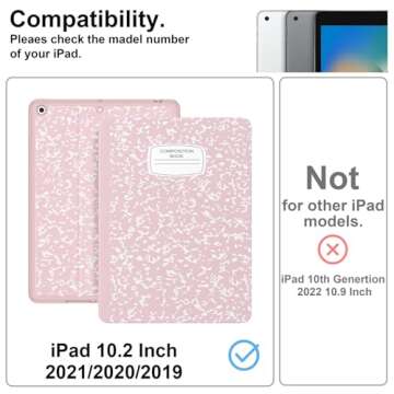 Supveco Case for iPad 9th/8th/7th Generation 10.2 inch (2021/2020/2019 Model) with Pencil Holder, Pr...