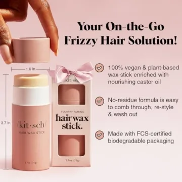 Kitsch Hair Wax Stick - Ultimate Anti-Frizz Solution for All Hair Types