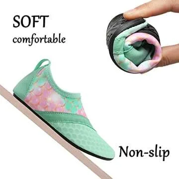 Centipede Demon Kids Water Shoes Girls Boys Breathable Quick Dry Barefoot Aqua Sock Shoes for Swim Pool Beach Outdoor Water Sports 1-2 Little Kid