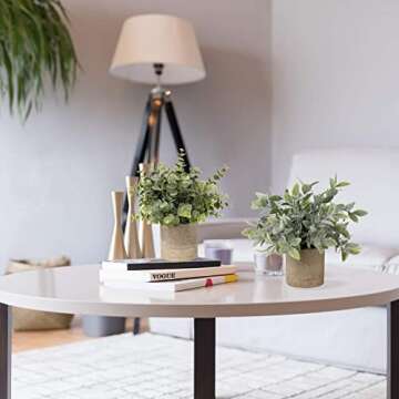 Briful Faux Potted Plants Set for Home Office Decor