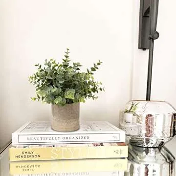 Briful Faux Potted Plants Set for Home Office Decor