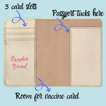 Lilly Pulitzer Vegan Leather Passport Holder, Cute Passport Cover, Travel Wallet with Credit Card Slots, Seaing Things