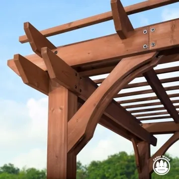 Elevate Your Outdoors with Cedar Wood Pergola Kit