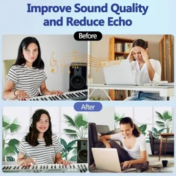 BUBOS 6 Pack Sound Absorbing Panels for Home