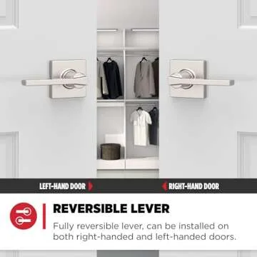 Kwikset Casey Passage Door Handle for Home Upgrade