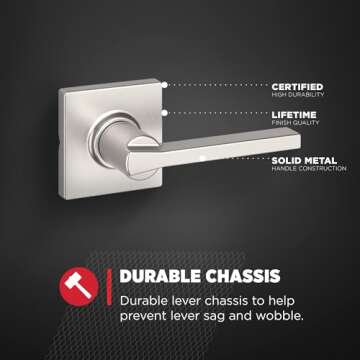 Kwikset Casey Passage Door Handle for Home Upgrade