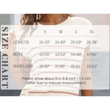 MIROL Women's Cap Sleeve Striped Tops 2025 Batwing Short Sleeve Summer Crewneck Tee Knit Casual Loose Shirts Pink