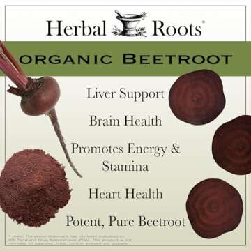 Organic Beet Root Powder Capsules - Boost Energy Naturally